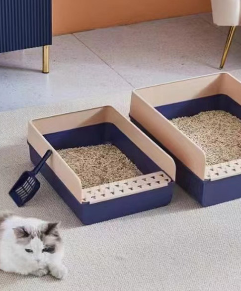 Boîte à litière pour chat Clôture